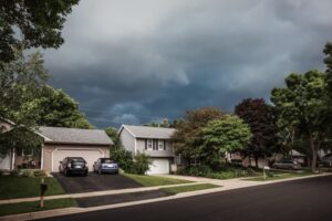 homes in pflugerville during storm