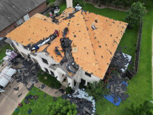Houston storm damage roof replacement