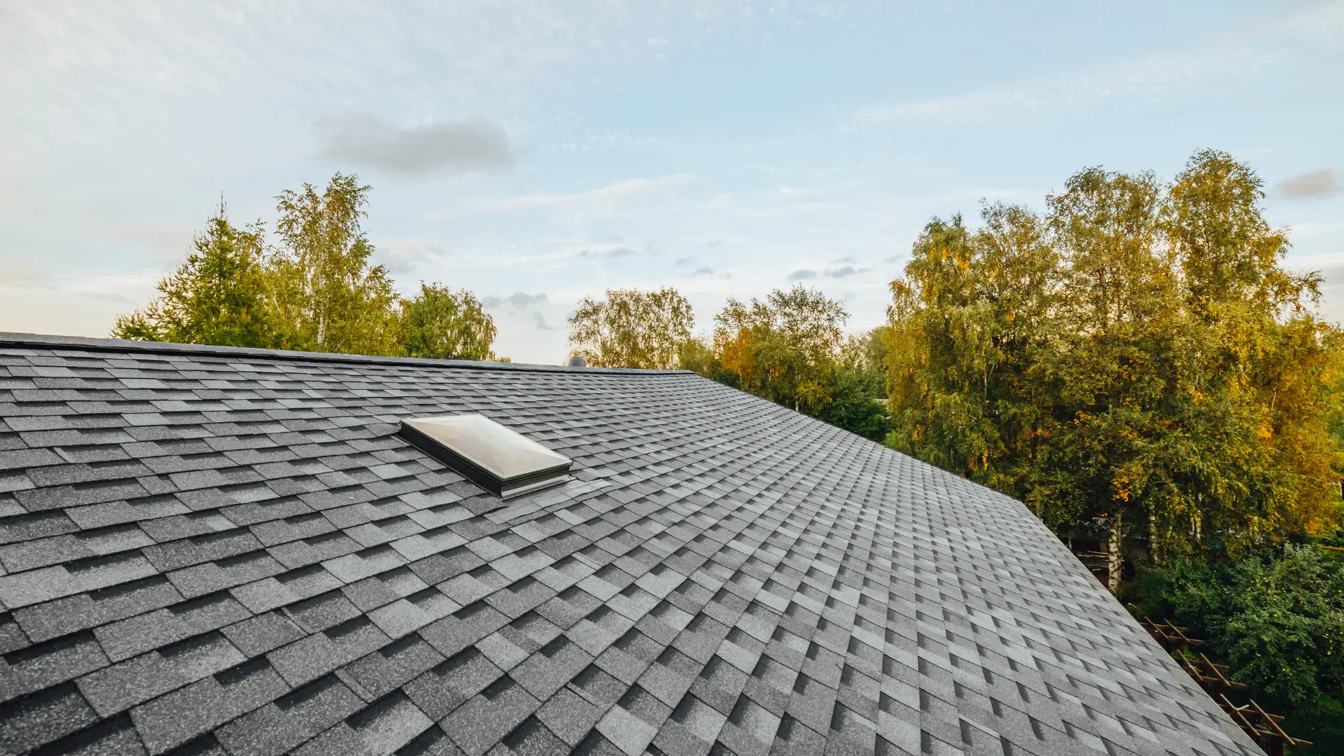 gray shingle roof on a home in austin texas