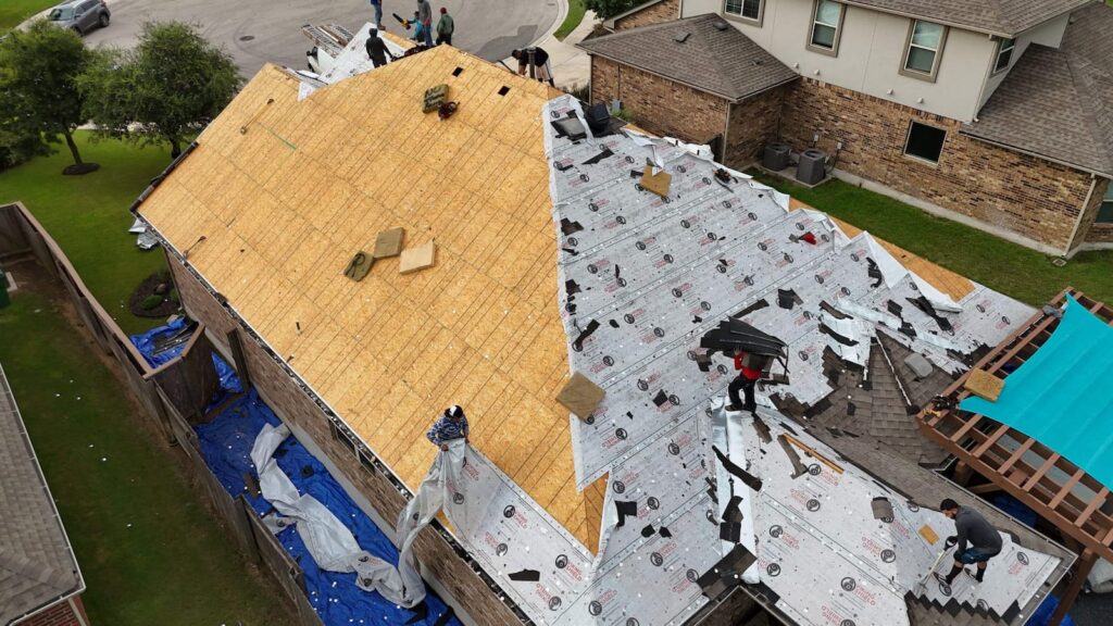roof replacement after hail damage austin tx roofsonly