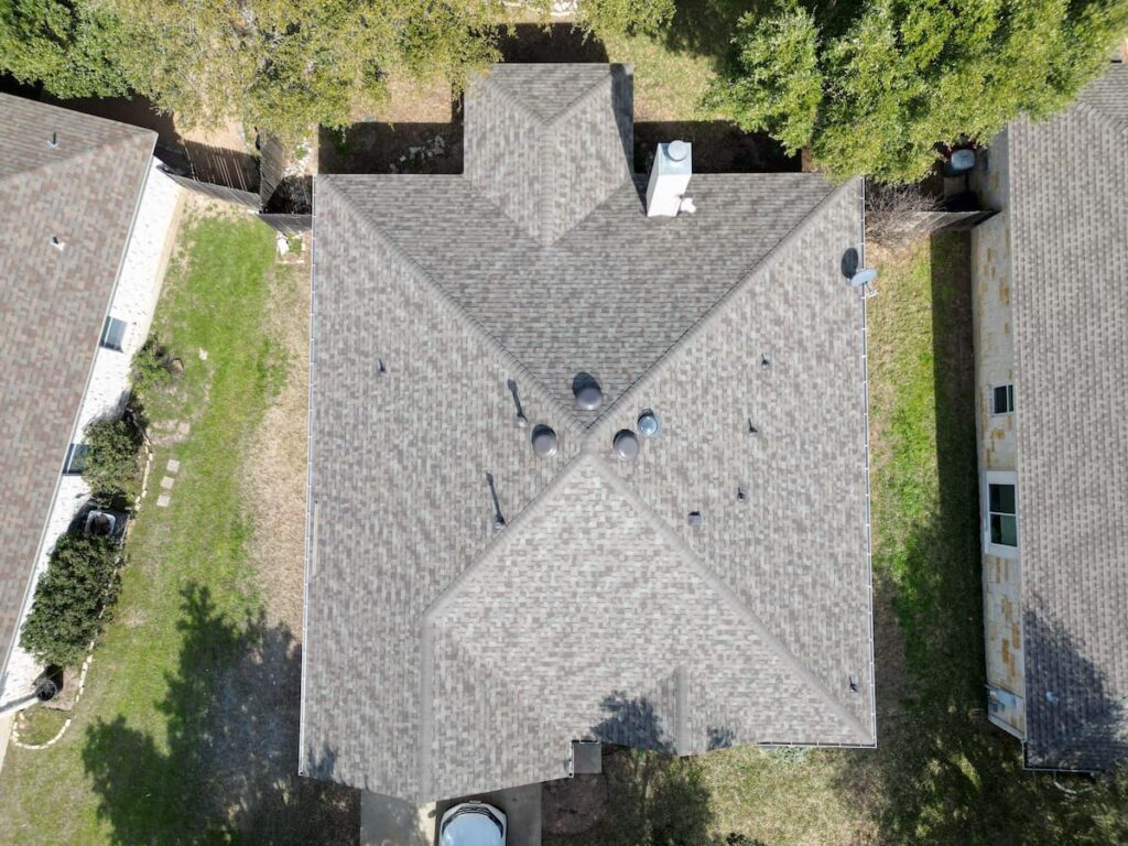 Completed roof replacement in Leander TX by RoofsOnly.com