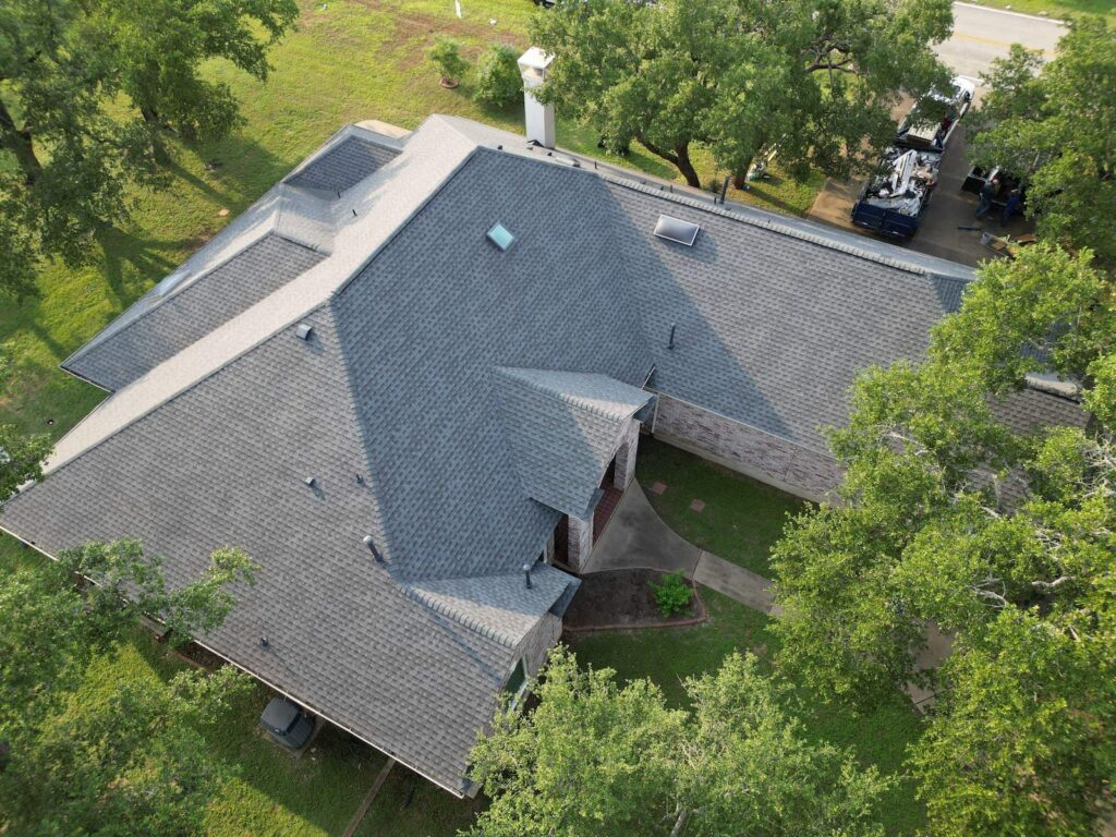 Architectural asphalt shingle roof replacement on a Shady Hollow home in south Austin