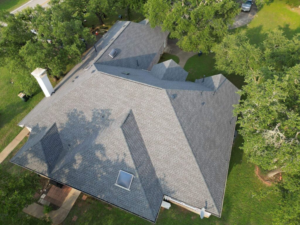 Architectural asphalt shingle roof replacement on a Shady Hollow home in south Austin