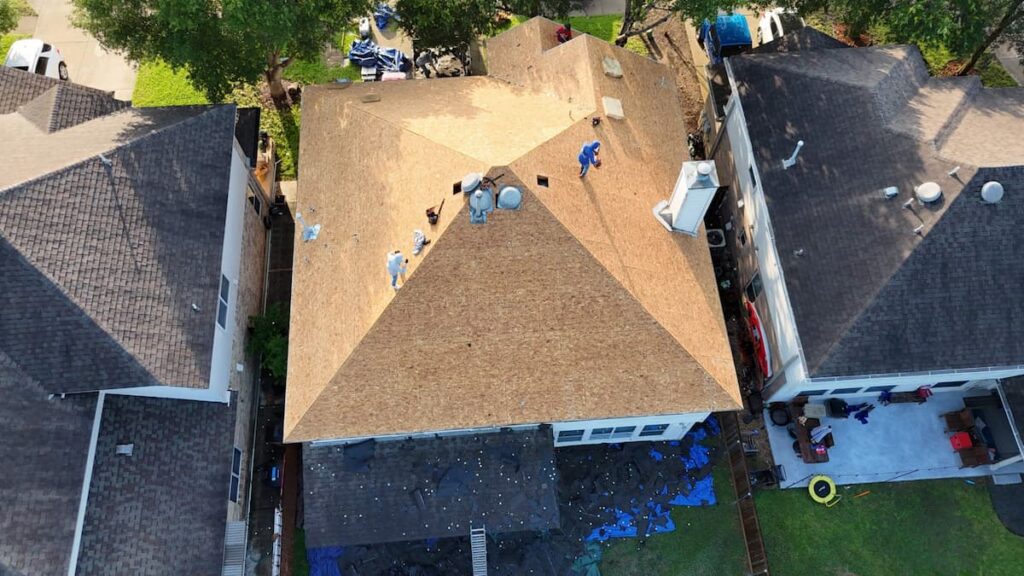 Residential tear off for a roof replacement in the Onion Creek area of South Austin Texas by RoofsOnly.com