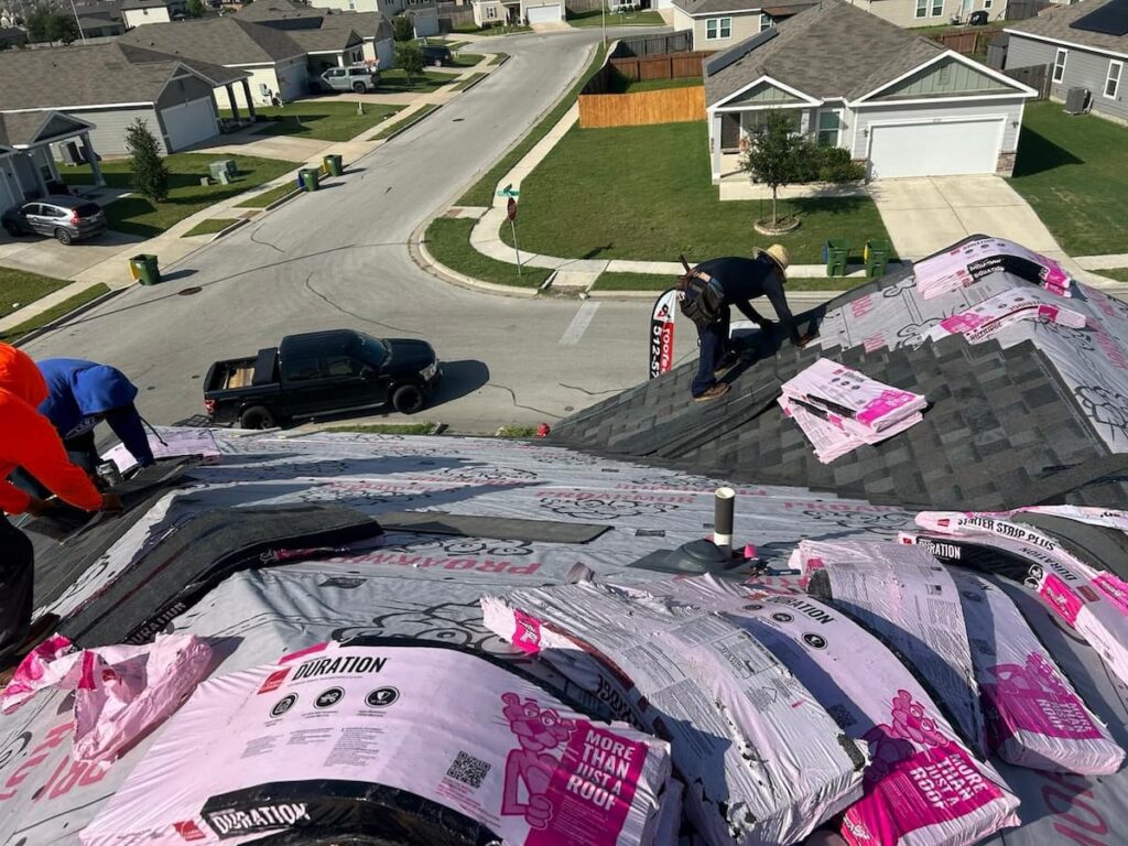 RoofsOnly.com replacing a roof in Manor Texas