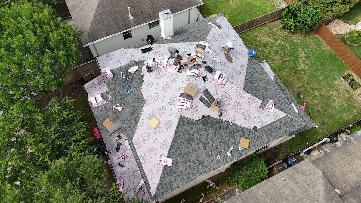 RoofsOnly.com replacing a roof in the Onion Creek area of Austin Texas