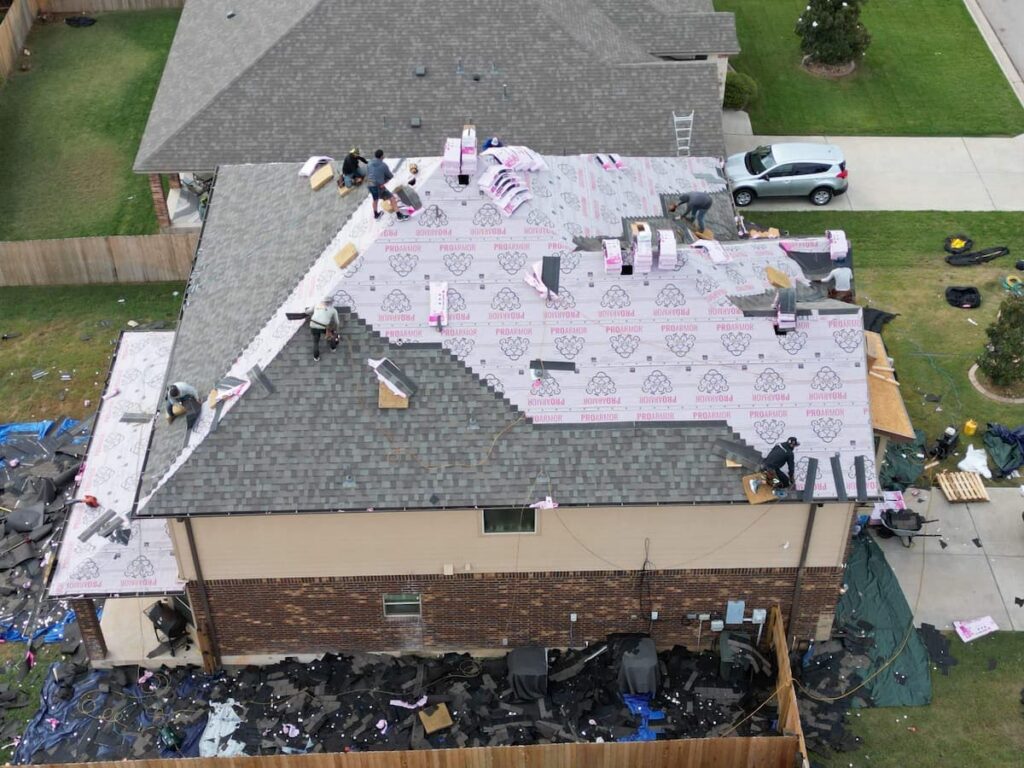home roof replacement in Salado Texas by RoofsOnly.com