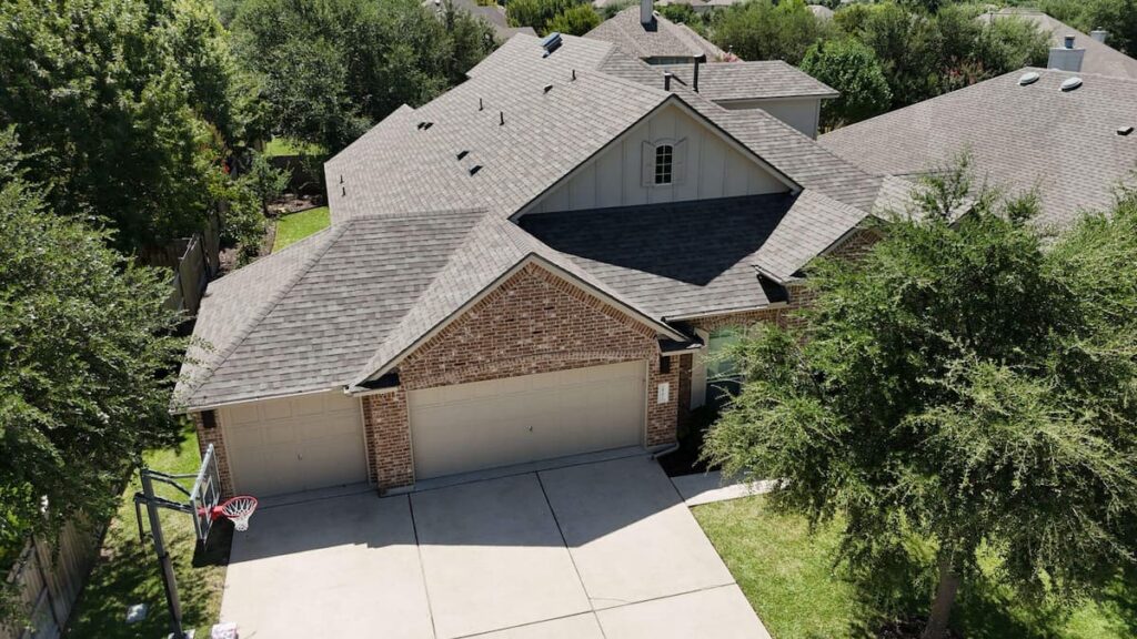 Completed Owens Corning Duration Storm Class 4 roof in Driftwood on a Paloma Lake home in Round Rock TX