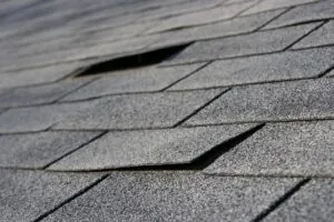 shingle damage westlake home